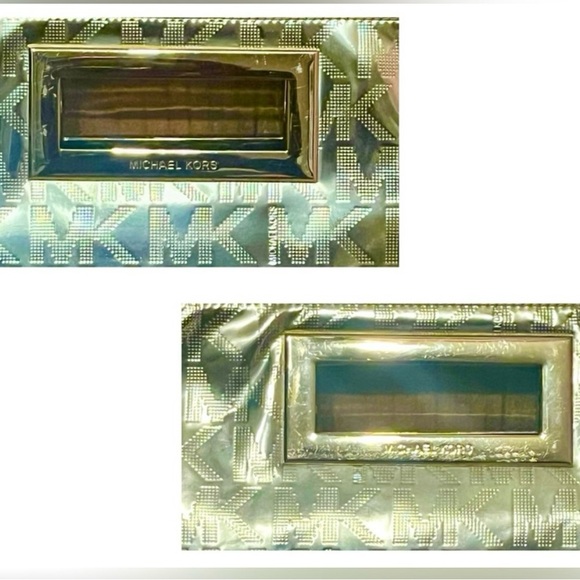 Michael Kors Metallic Gold Clutch - Picture 7 of 8